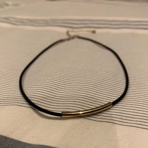 Choker with Gold Bar